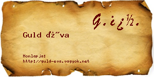 Guld Éva névjegykártya